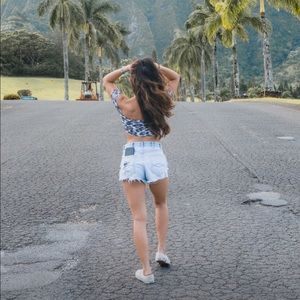 ❌SOLD❌ A&F Distressed Denim Shorts